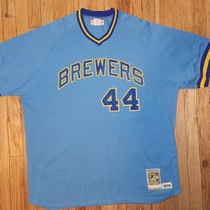 Mitchell & Ness Cooperstown Collection Milwaukee brewers 1976 Jersey